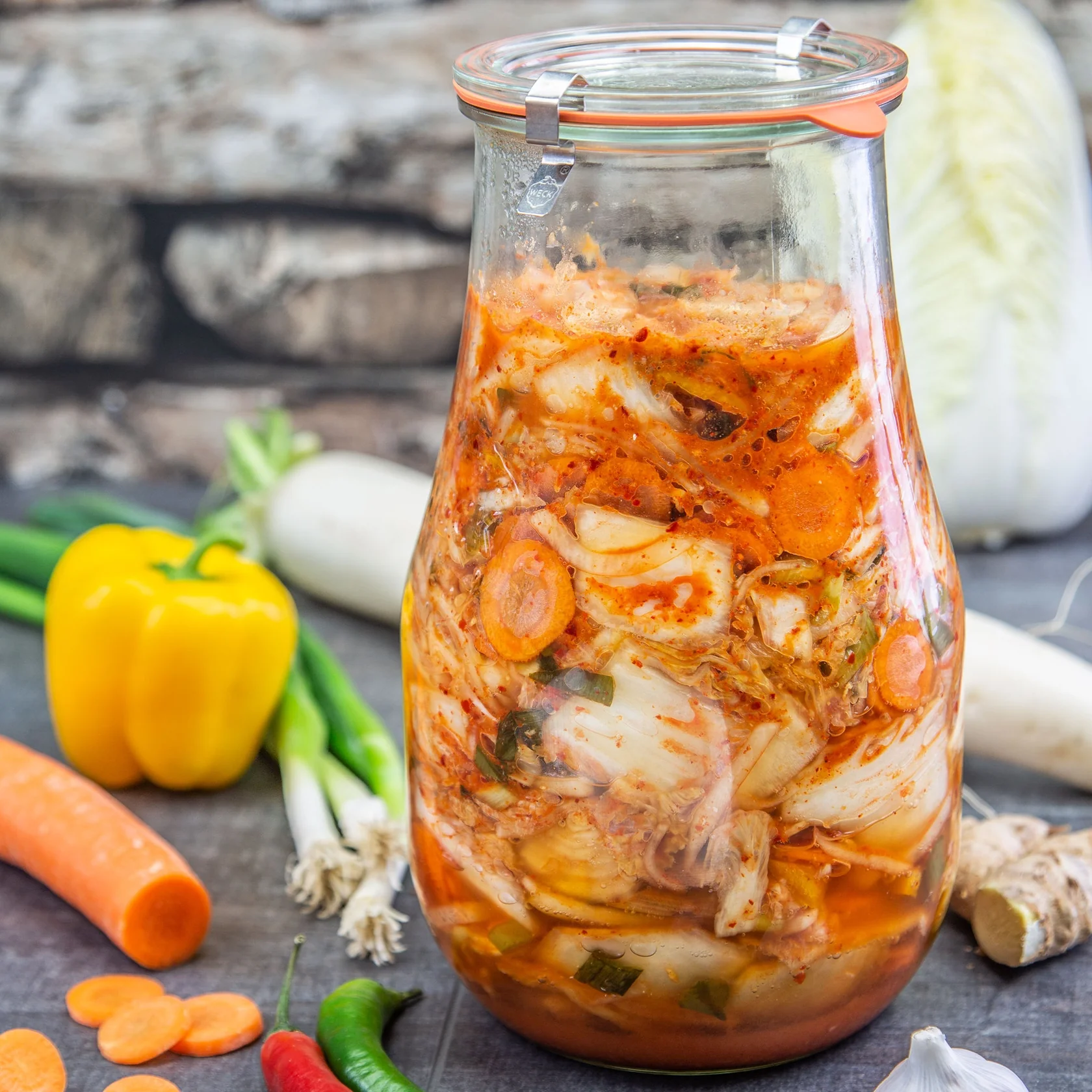 WECK Kavanoz Lale Serisi 2700 ml Saklama ve Konserve Kavanozu