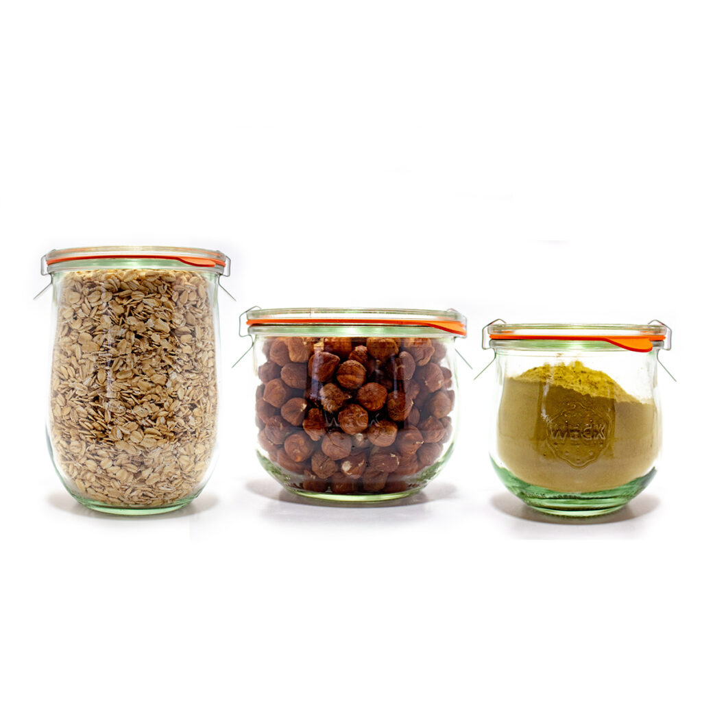 WECK Lale Kavanoz Set (1062 ml - 580 ml - 370 ml)
