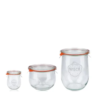 WECK Kavanoz Lale Set (1062 ml - 580 ml - 220 ml)