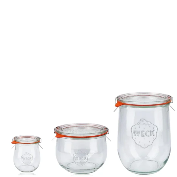 WECK Kavanoz Lale Set (1062 ml - 580 ml - 220 ml)