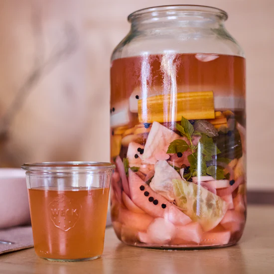 WECK Kavanoz Silindir Serisi 3000 ml Saklama ve Konserve Kavanozu