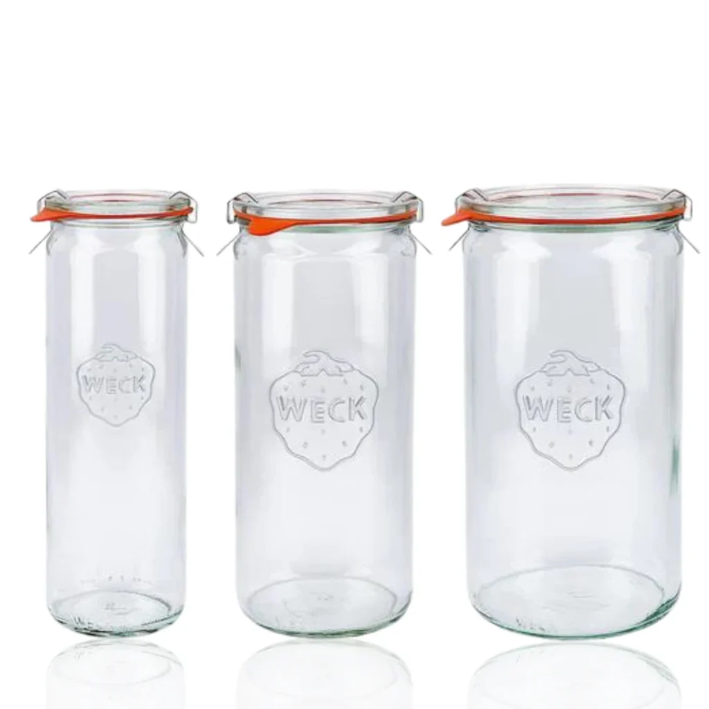 WECK Kavanoz Silindir Set (1590 ml - 1040 ml - 600 ml)