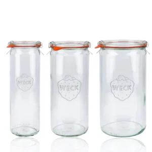 WECK Kavanoz Silindir Set (1590 ml - 1040 ml - 600 ml)