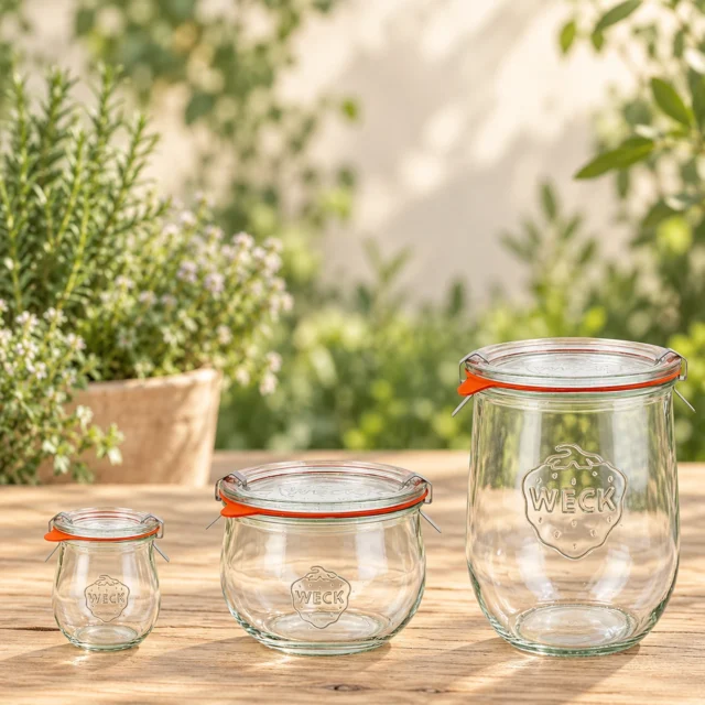 WECK Kavanoz Lale Set (1062 ml – 580 ml – 220 ml)