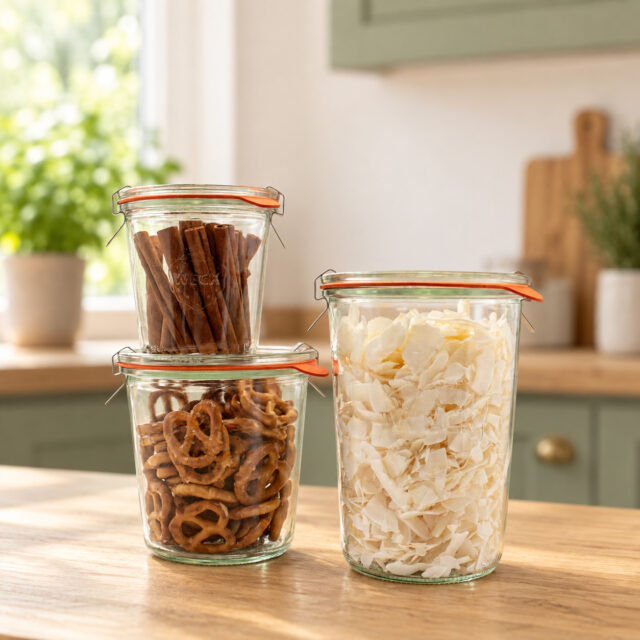 WECK Mold Kavanoz Set (850 ml – 580 ml – 290 ml)