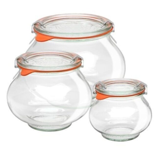 WECK Deco Mix Set ( 1062 Ml , 560 Ml , 220 Ml )