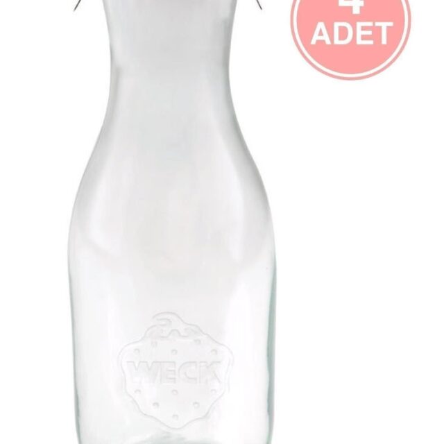 WECK 1062 Ml Cam Içecek Saklama Kavanozu 4 Adet