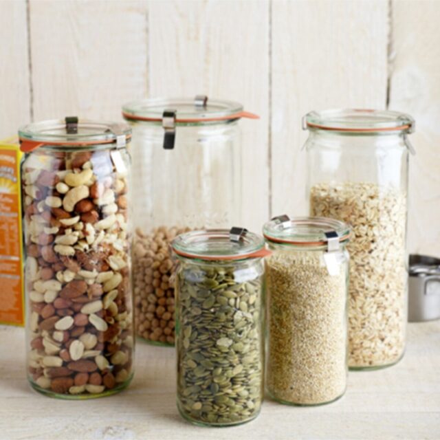 WECK Silindir Mix Set (1 * 1590 Ml , 2*1040 Ml , 2 * 340 Ml )
