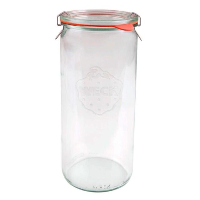 WECK 1040 Ml Silindir Cam Saklama Kavanozu 4 Adet