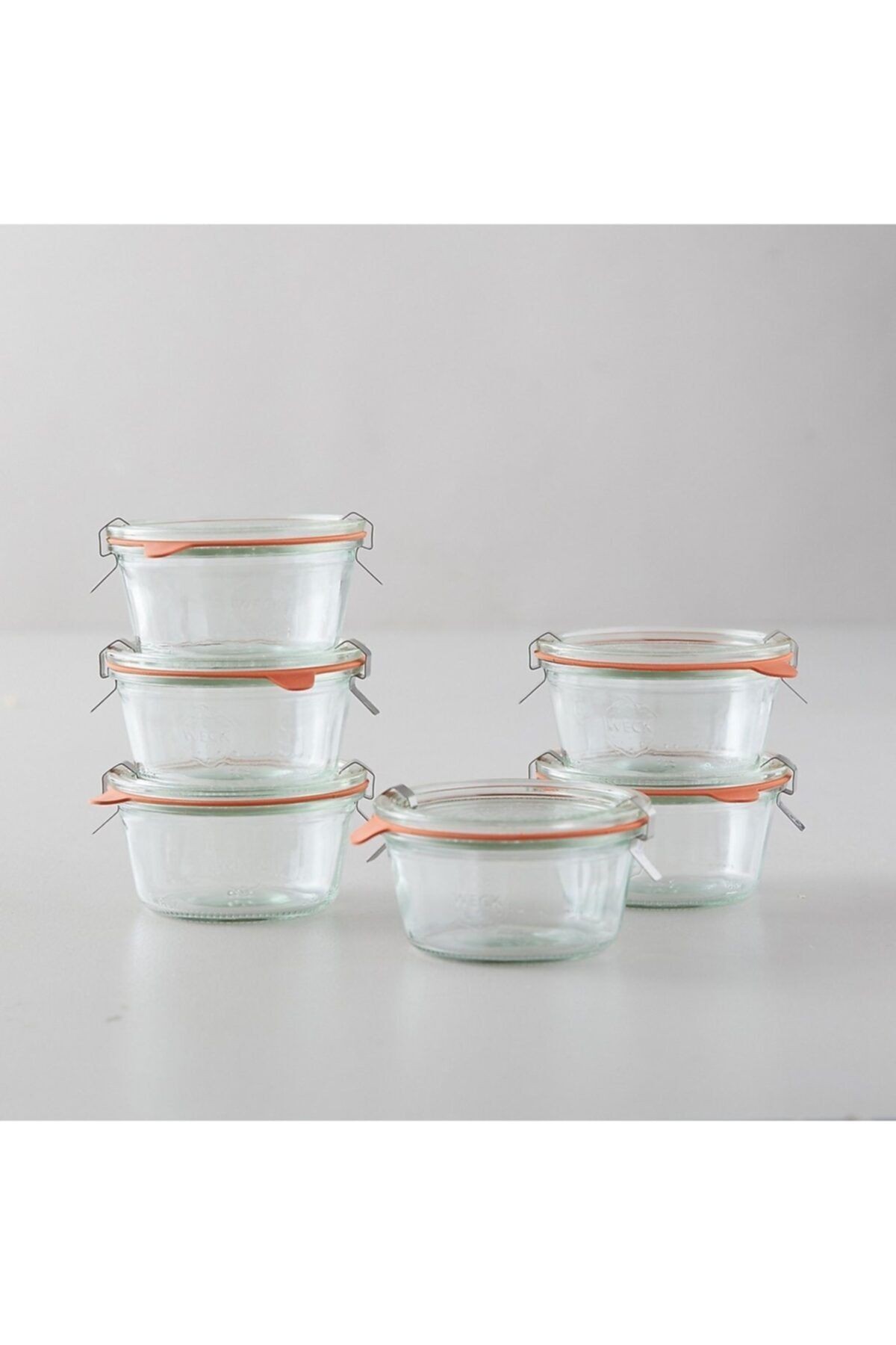 WECK Mold Kısa Kavanoz Set (6 Adet) 740 290 ml
