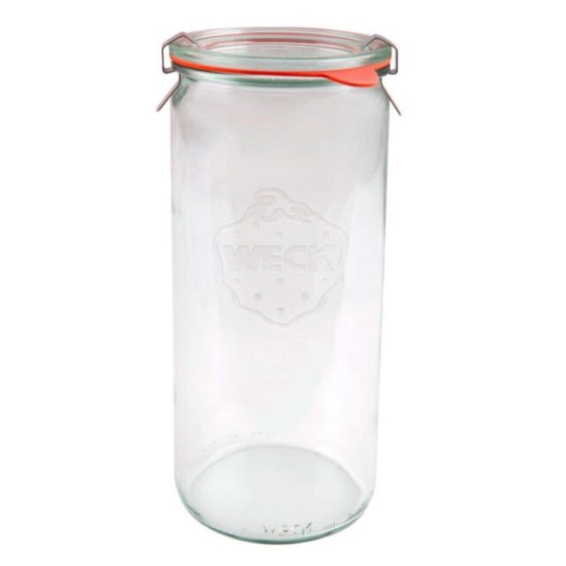 WECK 1040 Ml Silindir Cam Saklama Kavanozu 5 Adet