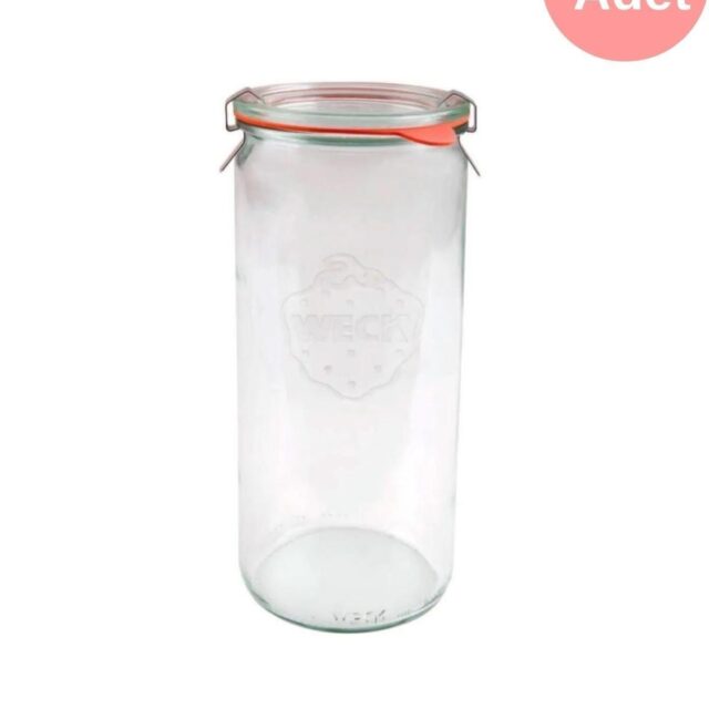 WECK 1040 ml Silindir Cam Kavanoz Seti (6 Adet)