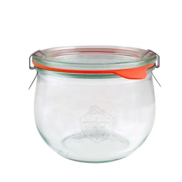 WECK 580 ml Lale Cam Saklama Kavanozu 5 Adet Wcktop