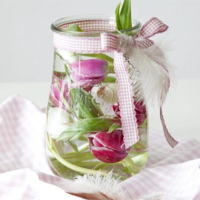 WECK 1750 ml Cam Kavanoz Lale Serisi (4 Adet)